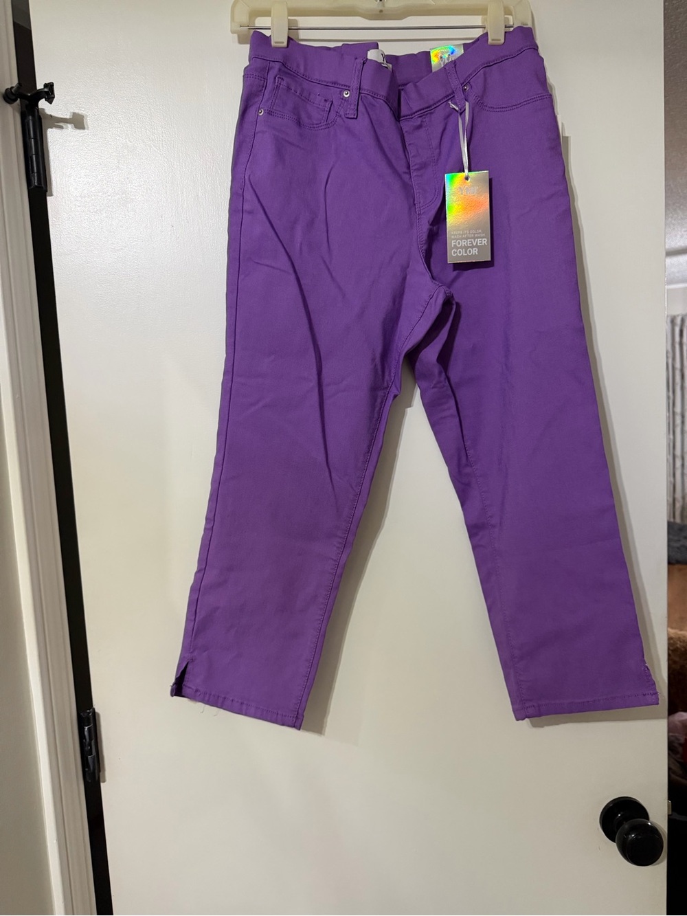 YMI Forever Color Purple Women's Crop Pants